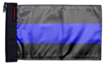 Thin Blue Line 12"x18" Forever Wave Flag for Jeep Wrangler JLU 4-Door 2018-Present