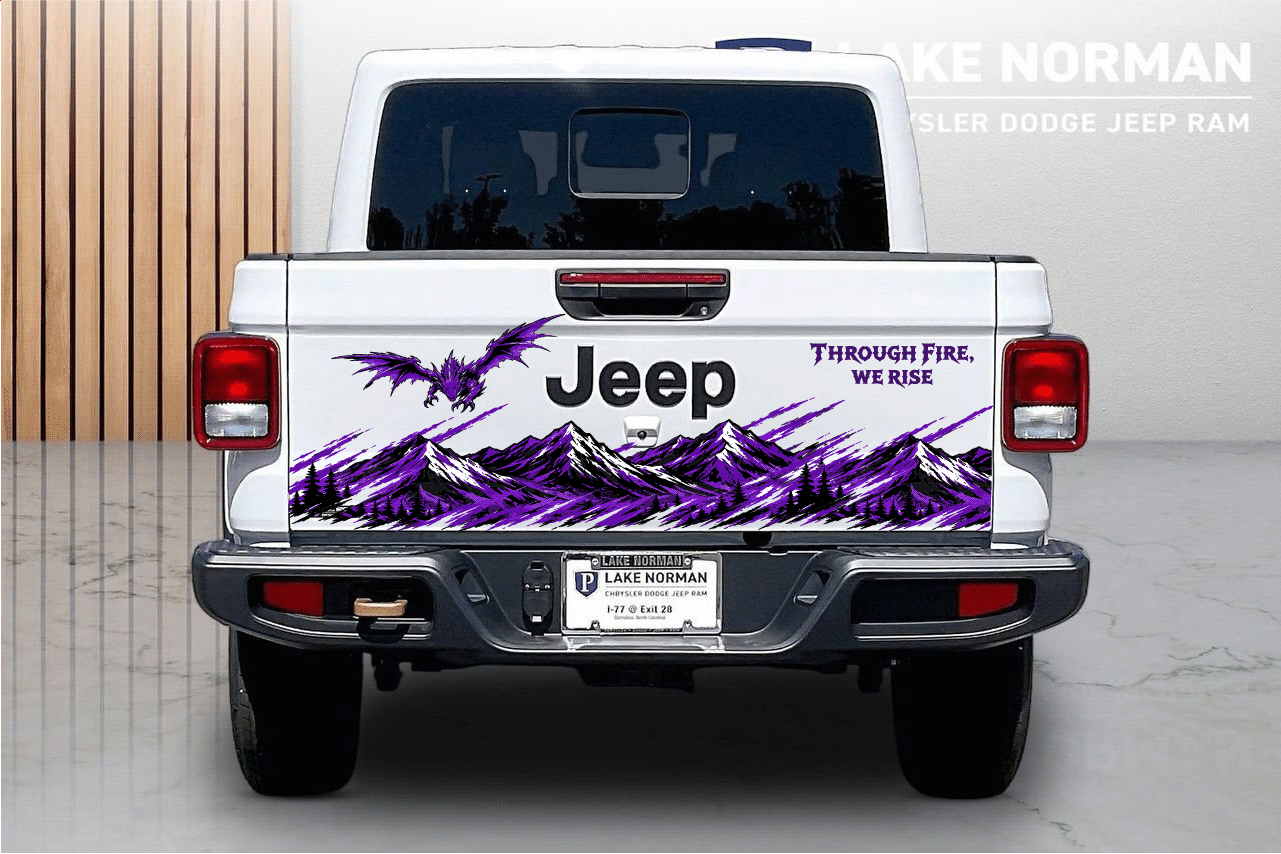 Through Fire Custom Tailgate Decals
