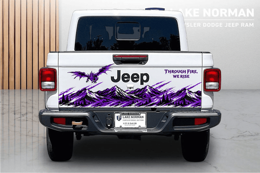 Through Fire Custom Tailgate Decals