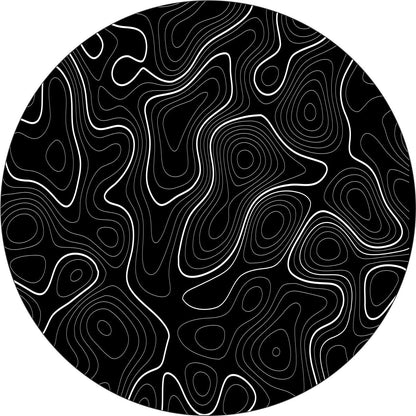 Topographic Map Spare Tire Cover for Jeep, Bronco, RV, Camper, Trailer, & More