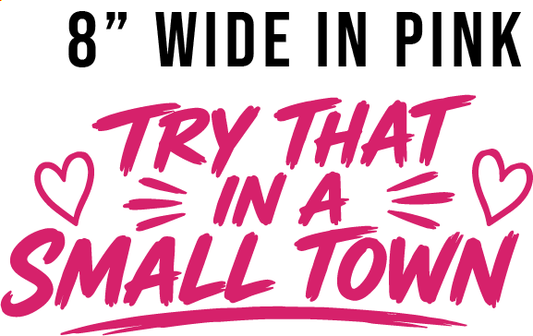 Try that in a small town - Pink