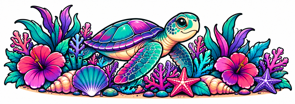 Custom Turtle Glovebox Decal