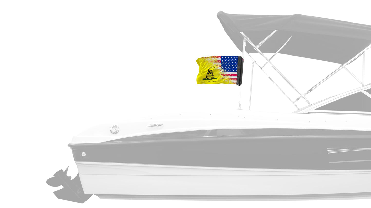 USA Gadsden 12"x18" Forever Wave Flag