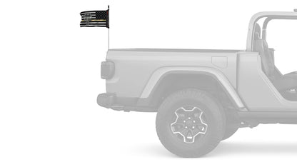 USA Subdued Thin Camo Line Infidel 12"x18" Forever Wave Flag for Jeep Wrangler JLU 4-Door 2018-Present