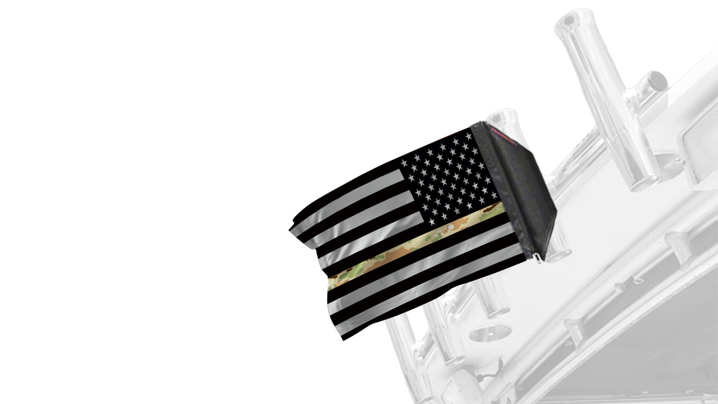 USA Subdued Thin Camo Line 12"x18" Forever Wave Flag