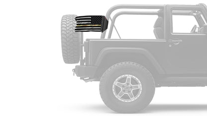 USA Subdued Thin Camo Line 12"x18" Forever Wave Flag for Jeep Wrangler JKU 4-Door 2007-2018