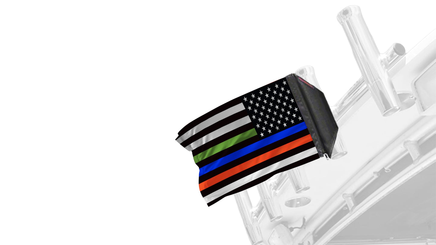 USA Subdued Honor The 4 12"x18" Forever Wave Flag