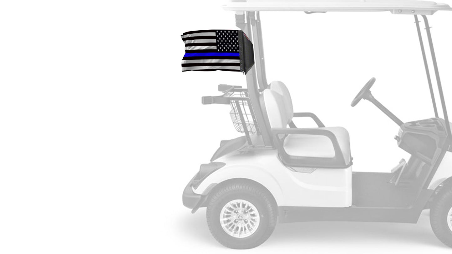 USA Subdued Thin Blue Line 12"x18" Forever Wave Flag