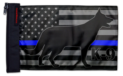 USA Subdued Thin Blue Line K9 12"x18" Forever Wave Flag for Jeep Wrangler JKU 4-Door 2007-2018