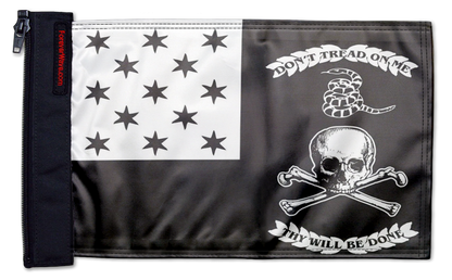 Veterans Exempt 12"x18" Forever Wave Flag for Jeep Wrangler JLU 4-Door 2018-Present
