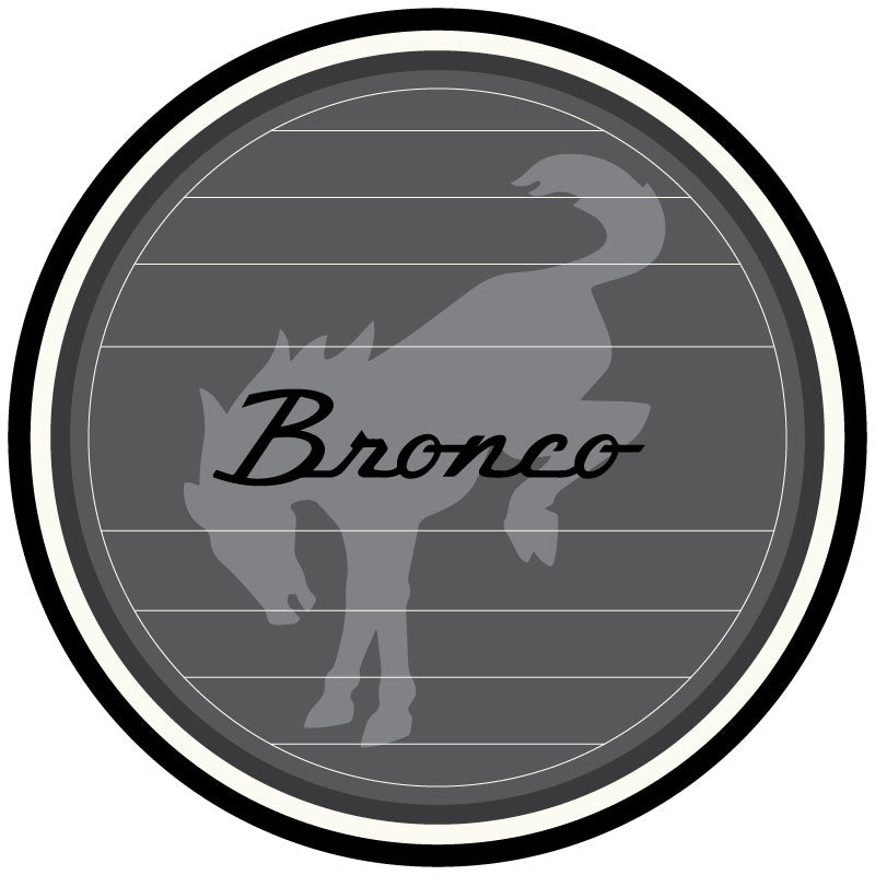 Vintage Logo Ford Bronco Spare Tire Cover Design