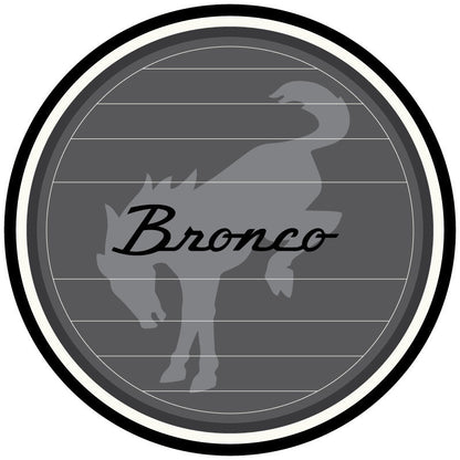 Vintage Logo Ford Bronco Spare Tire Cover Design