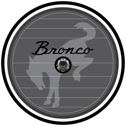 Vintage Logo Ford Bronco Spare Tire Cover Design