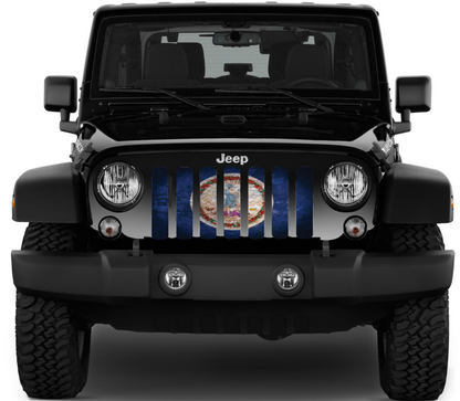 Virginia Grunge State Flag Grille Insert