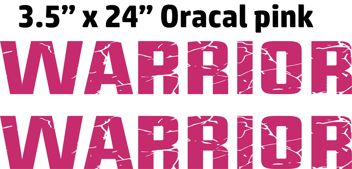 Warrior Hood Name- pink