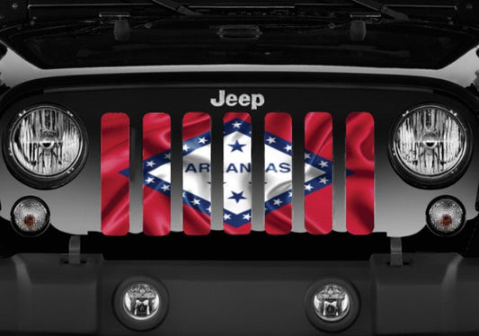 Waving Arkansas State Flag Grille Insert