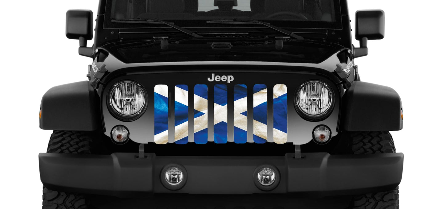 Waving Scotland Flag Grille Insert