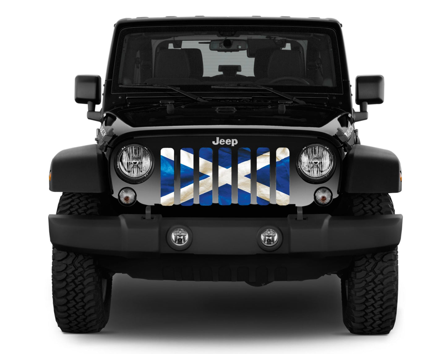 Waving Scotland Flag Grille Insert