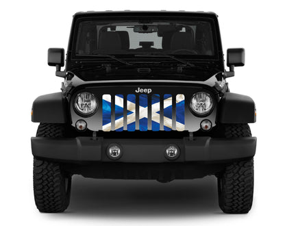 Waving Scotland Flag Grille Insert