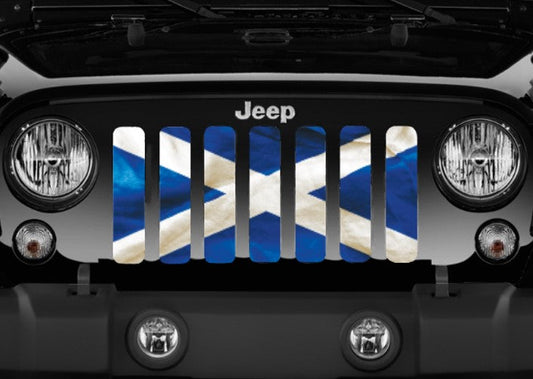 Waving Scotland Flag Grille Insert