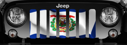 Waving West Virginia State Flag Grille Insert