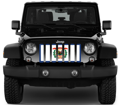 West Virginia State Flag Grille Insert