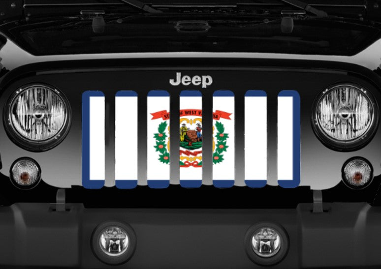 West Virginia State Flag Grille Insert