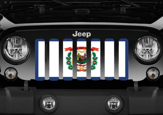 West Virginia State Flag Grille Insert