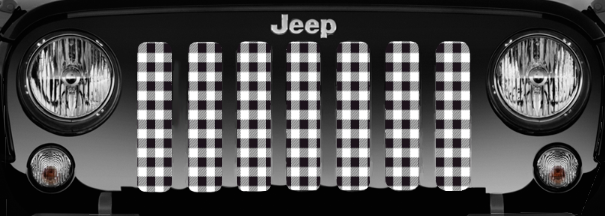 White Buffalo Plaid Grille Insert