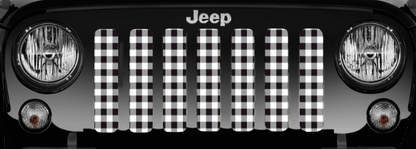 White Buffalo Plaid Grille Insert