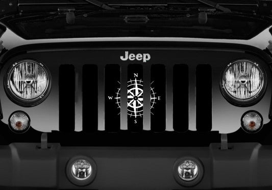 White Compass Grille Insert