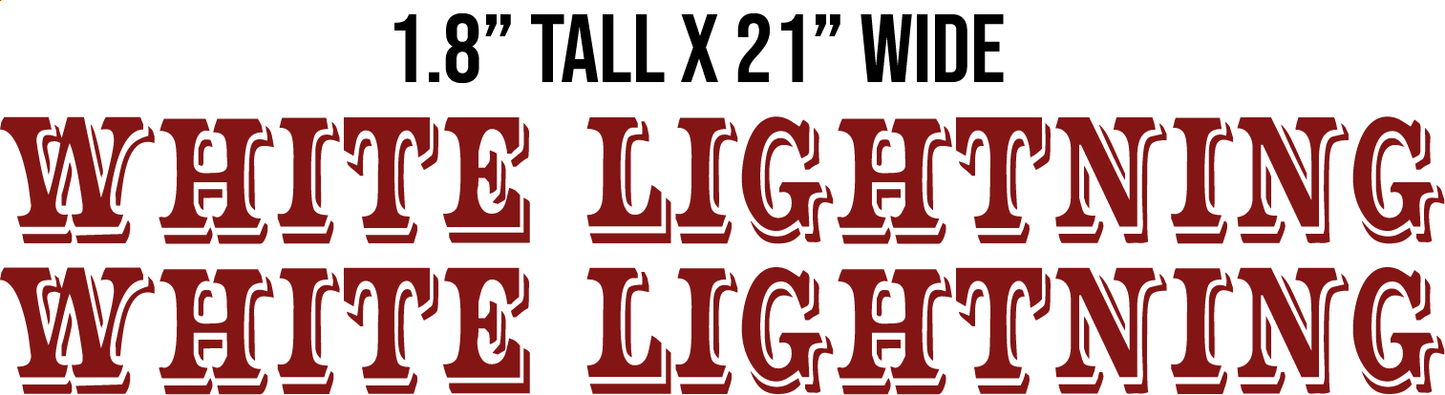 White Lightning Hood Names- Burgundy
