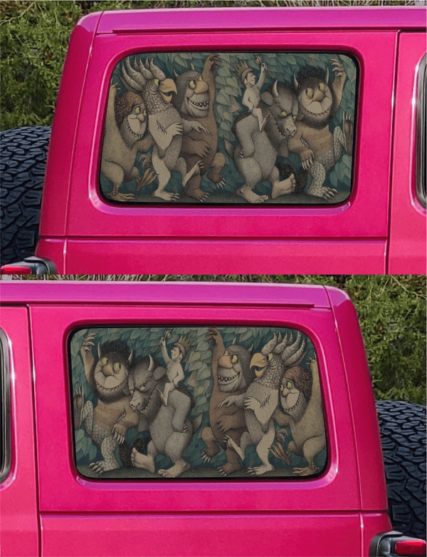 Custom Rear Window Perforated Vinyl- Wild Things – That’s Ducked Up