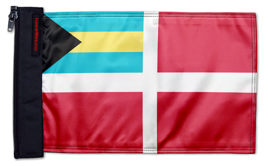 Bahamas Courtesy 12"x18" Forever Wave Flag