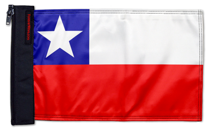 Chile 12"x18" Forever Wave Flag for Jeep Wrangler JLU 4-Door 2018-Present