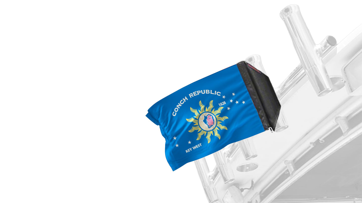 Conch Republic 12"x18" Forever Wave Flag