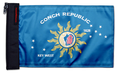 Conch Republic 12"x18" Forever Wave Flag for Jeep Wrangler JLU 4-Door 2018-Present