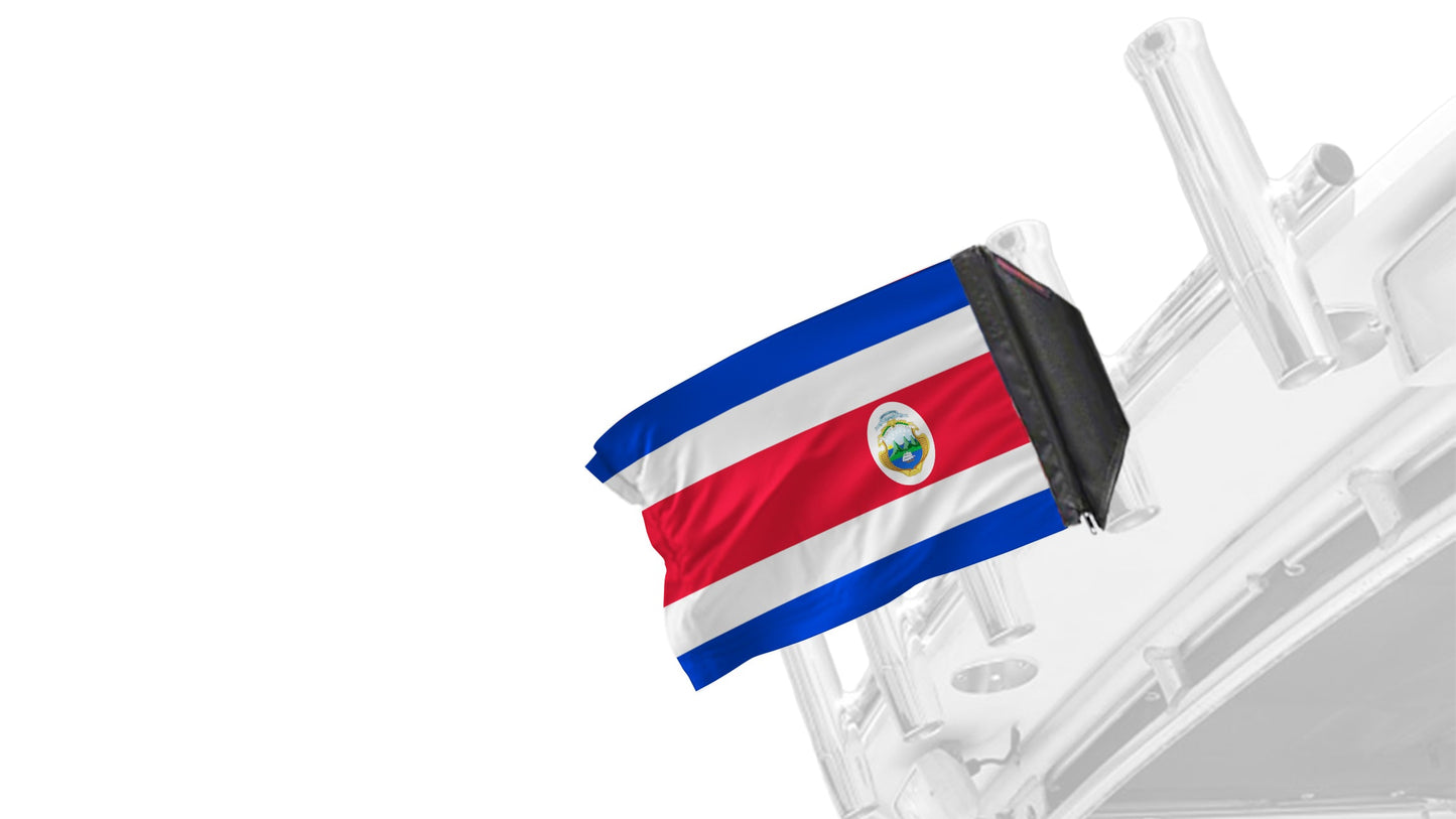Costa Rica 12"x18" Forever Wave Flag