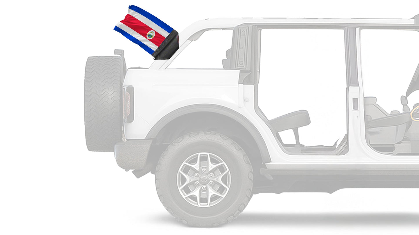 Costa Rica 12"x18" Forever Wave Flag