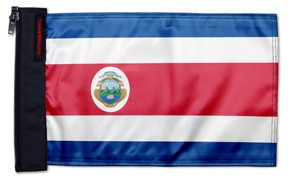 Costa Rica 12"x18" Forever Wave Flag for Jeep Wrangler JLU 4-Door 2018-Present