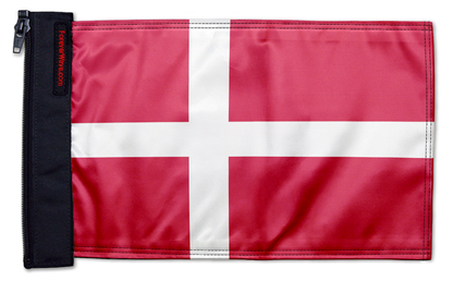 Denmark 12"x18" Forever Wave Flag for Jeep Wrangler LJ 2003-2006