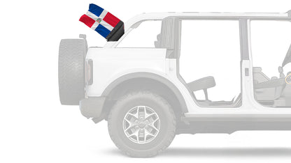 Dominican Republic 12"x18" Forever Wave Flag