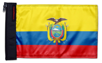 Ecuador 12"x18" Forever Wave Flag for Jeep Wrangler JLU 4-Door 2018-Present