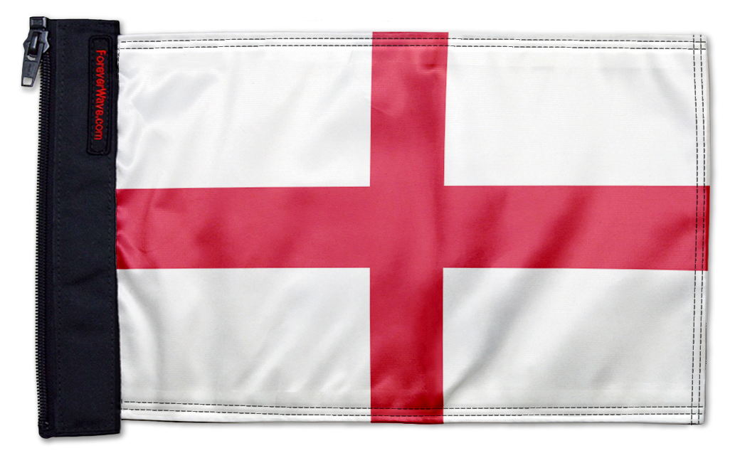 England 12"x18" Forever Wave Flag for Jeep Wrangler YJ 1986-1995