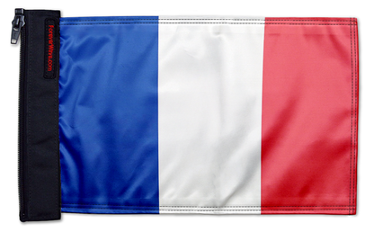 France 12"x18" Forever Wave Flag for Jeep Wrangler JLU 4-Door 2018-Present