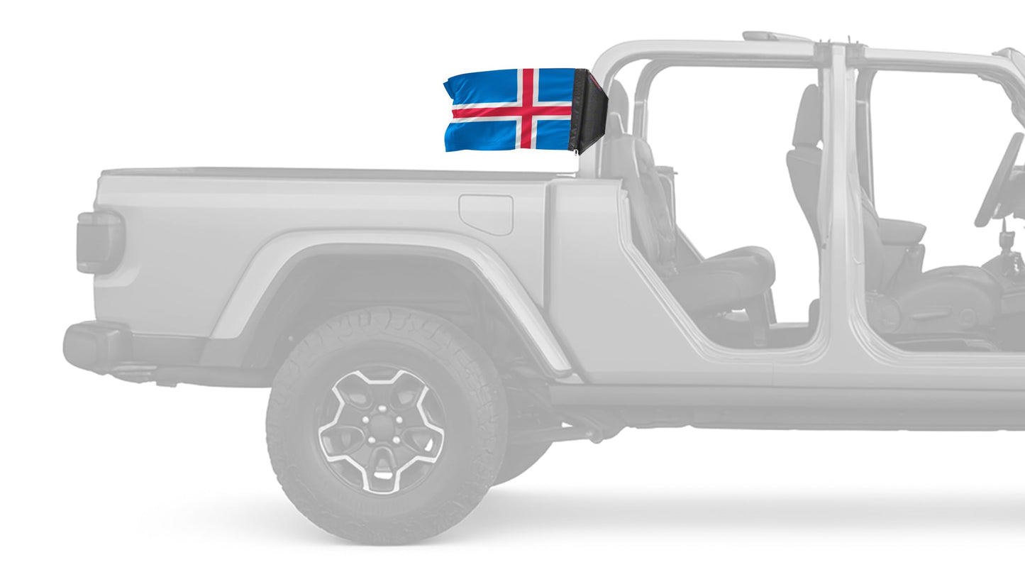 Iceland 12"x18" Forever Wave Flag