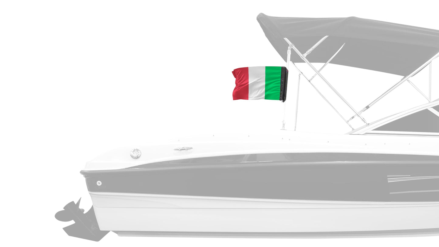 Italy 12"x18" Forever Wave Flag