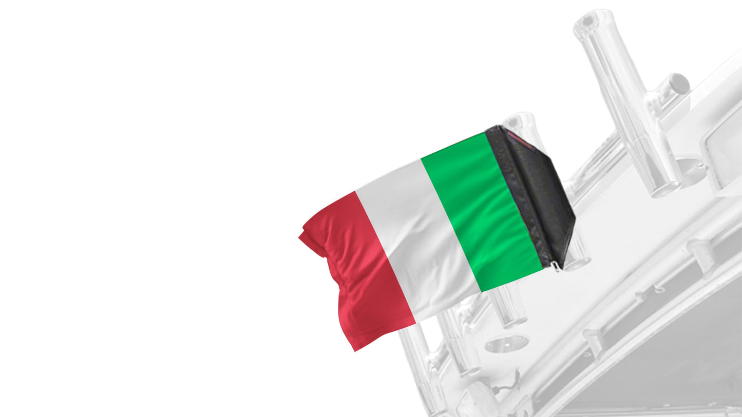 Italy 12"x18" Forever Wave Flag
