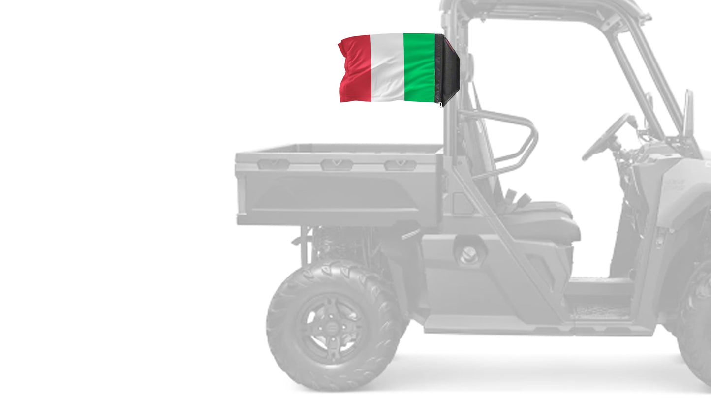 Italy 12"x18" Forever Wave Flag
