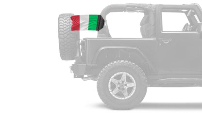 Italy 12"x18" Forever Wave Flag for Jeep Wrangler JLU 4-Door 2018-Present